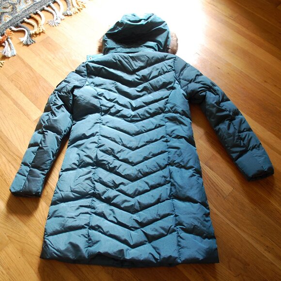 Eddie Bauer 650 Down Parka Coat Long Puffer Fur - Picture 7 of 7